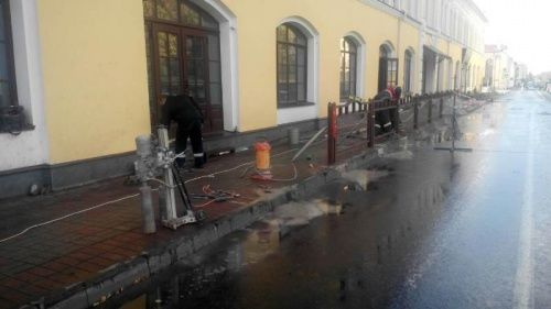 Фасады зданий в центре Рыбинска закроют от грязи экранами