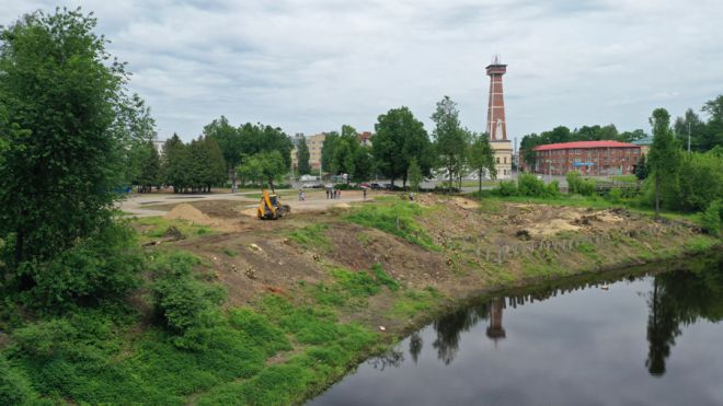 В Рыбинске арендатор приступил к благоустройству сквера