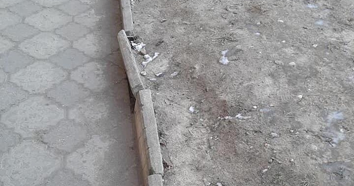Тротуары и газоны — это слезы и боль: ярославна сделала замечание ремонту Угличской_161874