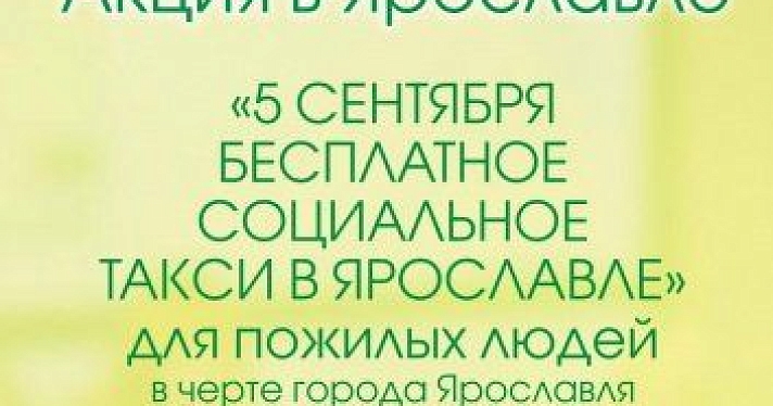 В Ярославле пожилых людей будет развозить бесплатное такси: идет набор водителей