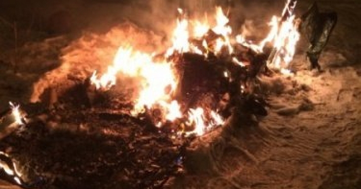 В новогодние каникулы в Ярославле сгорели 9 мусорных контейнеров