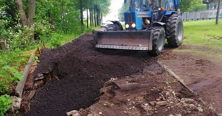 «Тектонический разлом» на Волжской набережной у ЦНТИ убрали спустя два с половиной месяца